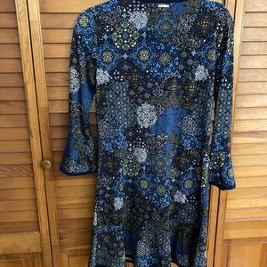 Long sleeved Michael Kors patterned dress in like new condition